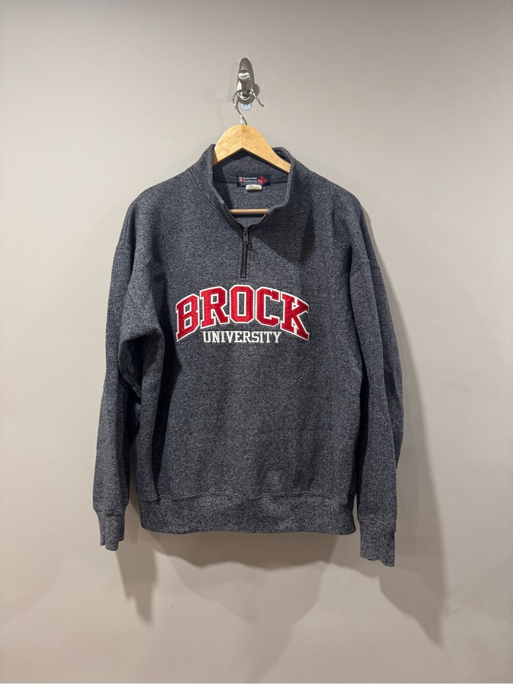 Brock University Comfy 1/4 Zip Sweater